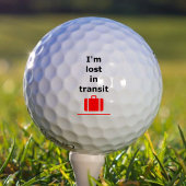 Ich bin im Transit Reisekoffer mit heller Farbe ve Golfball