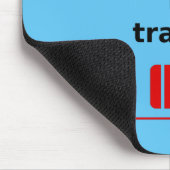 Ich bin im Transit Reisekoffer mit heller Farbe ve Mousepad (Ecke)