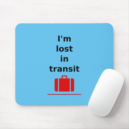 Ich bin im Transit Reisekoffer mit heller Farbe ve Mousepad (Mit Mouse)