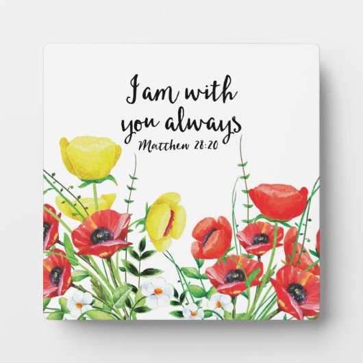 Ich bin immer bei dir fotoplatte (Vorderseite)