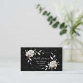 Ich bin immer bei dir ~Jesus Words Geometric Flora Visitenkarte (Stehend Vorderseite)