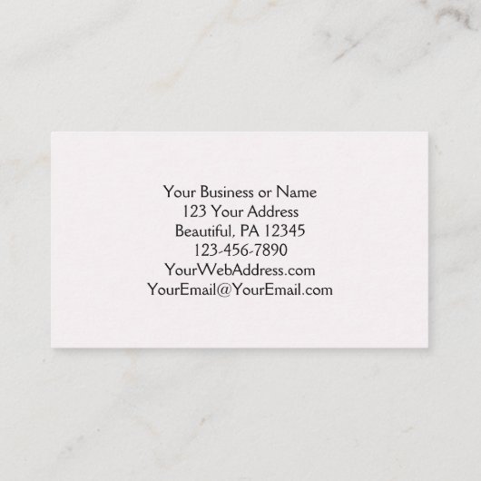 Ich bin immer bei dir ~Jesus Words Geometric Flora Visitenkarte (Rückseite)