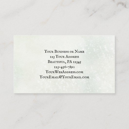 Ich bin immer bei dir ~Jesus Words Geometric Flora Visitenkarte (Rückseite)