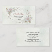 Ich bin immer bei dir ~Jesus Words Geometric Flora Visitenkarte (Vorne/Hinten)