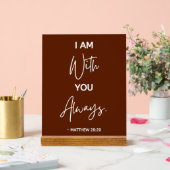 Ich bin immer bei dir Jesus Zitat Acrylschild (Hochzeit)