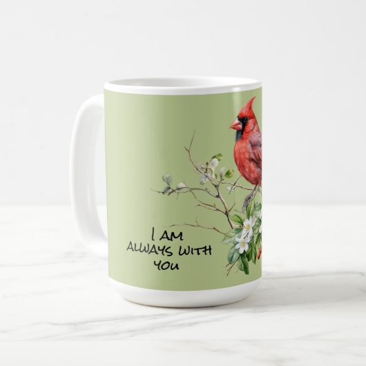 Ich bin immer bei dir Kardinal Bird Kaffeetasse (Vorderseite Links)