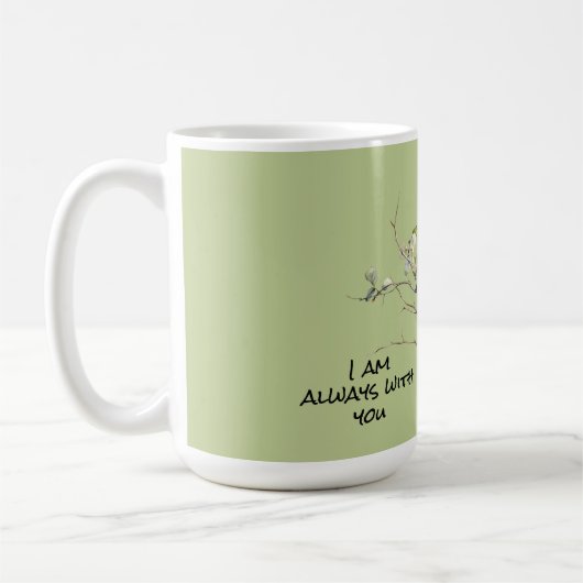 Ich bin immer bei dir Kardinal Bird Kaffeetasse (Links)