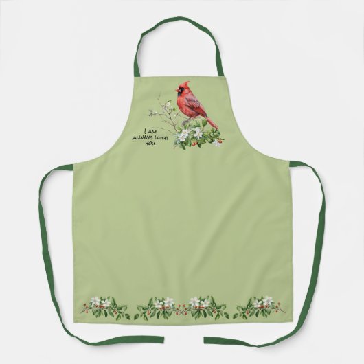 Ich bin immer bei dir Kardinal Bird Schürze (Vorderseite)