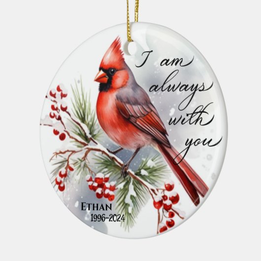 Ich bin immer bei dir keramik ornament (Links)