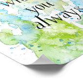 Ich bin immer bei dir - Matthew 28:20 Art Poster (Ecke)