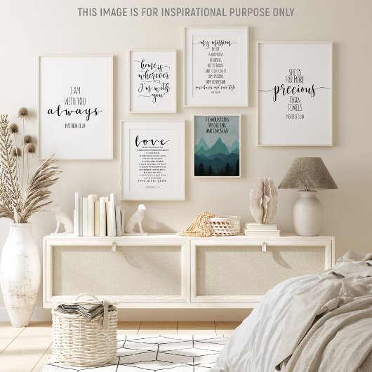 Ich bin immer bei dir, Matthew 28:20 Poster