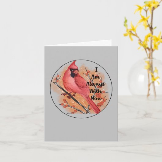 Ich bin immer bei dir, Red Kardinal Karte (Gelbe Blume)