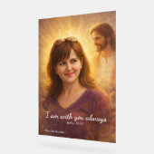"Ich bin immer bei dir" Wasserfarben-Wandposter Acrylschild (Winkel)
