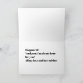 Ich bin immer für dich da karte (Innenseite)