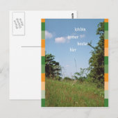 Ich bin immer heute hier postkarte (Vorne/Hinten)