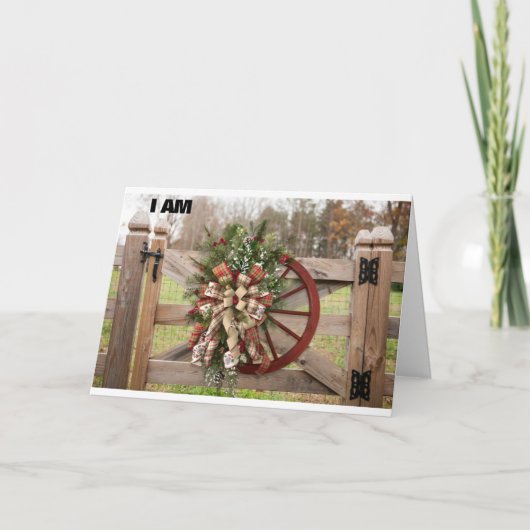 **ICH BIN IMMER HIER FÜR SIE** KARTE (Vorderseite)