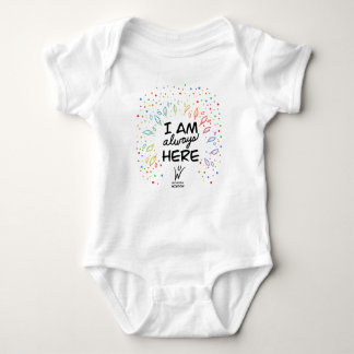 Ich bin immer hier - Rainbow Tree Baby Bodysuit Baby Strampler