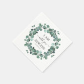 Ich bin immer mit Ihnen Christliche Verse Eukalypt Serviette (Ecke)
