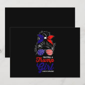 Ich bin immer noch ein Trump-Mädchen, das ich 2024 Einladung (Vorne/Hinten)