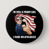Ich bin immer noch ein Trump-Mädchen, das ich mich Button (Vorderseite)