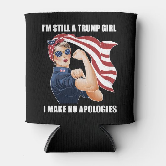 Ich bin immer noch ein Trump-Mädchen, das ich mich Dosenkühler (Vorderseite)