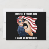 Ich bin immer noch ein Trump-Mädchen, das ich mich Einladung (Vorderseite)