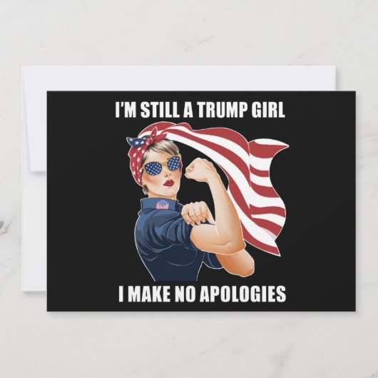 Ich bin immer noch ein Trump-Mädchen, das ich mich Einladung (Vorderseite)