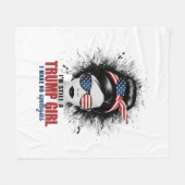 Ich bin immer noch ein Trump-Mädchen, das ich mich Fleecedecke (Vorderseite (Horizontal))