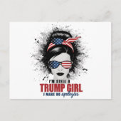Ich bin immer noch ein Trump-Mädchen, das ich mich Postkarte (Vorderseite)