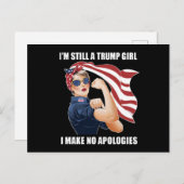 Ich bin immer noch ein Trump-Mädchen, das ich mich Postkarte (Vorne/Hinten)