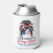 Ich bin immer noch ein Trump-Mädchen, das ich nich Dosenkühler (Kanne Vorderseite)