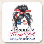 Ich bin immer noch ein Trump-Mädchen, das ich nich Getränkeuntersetzer (Vorderseite)
