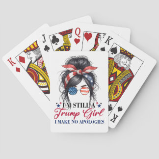 Ich bin immer noch ein Trump-Mädchen, das ich nich Spielkarten