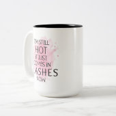 Ich bin immer noch heiß, es kommt einfach in Blitz Zweifarbige Tasse (Vorderseite Links)
