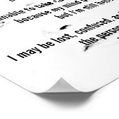 Ich bin immer noch hier poster (Ecke)