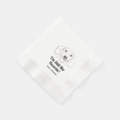 Ich bin immer noch ihr Liebling! Dackel Wedding Na Serviette (Ecke)