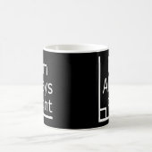 Ich bin immer richtig Mathe Kaffeetasse (Mittel)