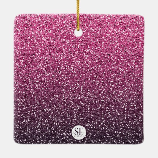 ICH BIN IMMER RICHTIG ÜBER ALLES, WAS CUSTOM-GLITZ KERAMIKORNAMENT (Rückseite)