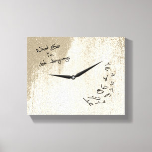 Ich bin immer zu spät, auf jeden Fall lustige Uhr  Leinwanddruck