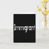 Ich bin Immigrant Karte (Gelbe Blume)