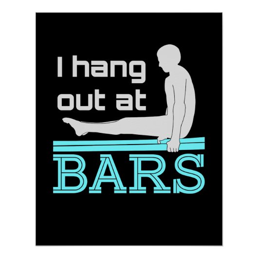 Ich bin in Bars Mens Gymnastics Junge Gymnastik Poster (Vorderseite)
