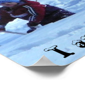 Ich bin in Deep. . . (Kind und Hund) Poster (Ecke)