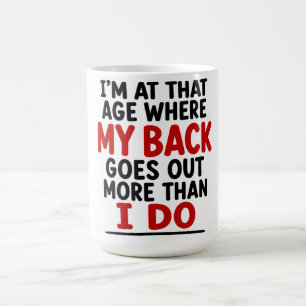 Ich bin in dem Alter, in dem mein Rücken öfter aus Kaffeetasse