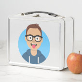 Ich bin in der Alunchbox Metall Brotdose (Beispiel)