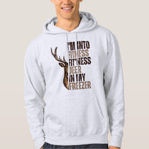 Ich bin in der Fitness, dass ich Hirsche in meinem Hoodie