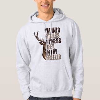 Ich bin in der Fitness, dass ich Hirsche in meinem Hoodie