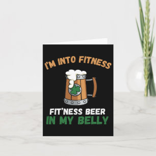 Ich bin in der Fitness, dieses Bier in meinem Bauc Karte
