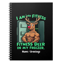 Ich bin in der Fitness, Fitness Deer in meinem Fre Notizblock