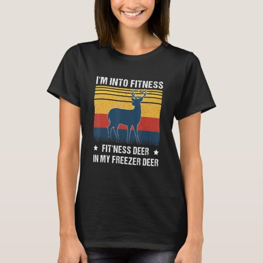 Ich bin in der Fitness Fitness Hirsch in meinem Ge T-Shirt (Vorderseite)