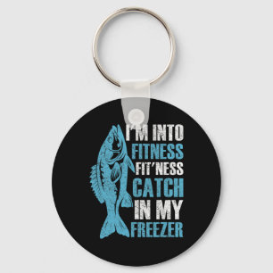 Ich bin in der Fitness Funny Fishing Fischer Männe Schlüsselanhänger